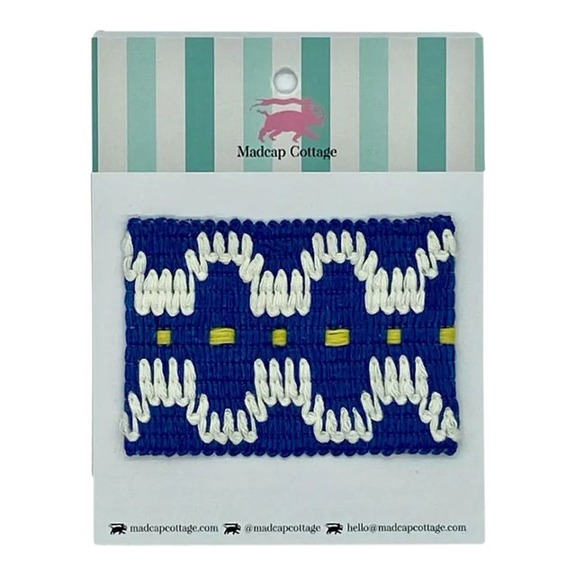 Summer in Crete 2.5" Tape Trim Lemon Grove Yellow Sample For Sale