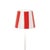 Ceramic Zafferano Ceramic Red Striped Shade for Poldina Micro Lido Lamp For Sale - Image 7 of 7