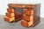 Wood 1940s Traditional Carved Wood 9 Drawer Writing Desk For Sale - Image 7 of 13