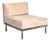 Vintage Minimalist Chrome Base Lounge Chair For Sale