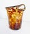 Glass 1950s Christian Dior Empoli Tortoise Glass Bottle Chiller For Sale - Image 7 of 11