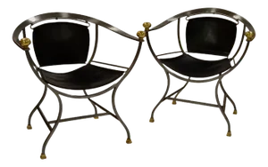 Set of Italian Pompei Armchairs by Alberto Orlandi, 1970s