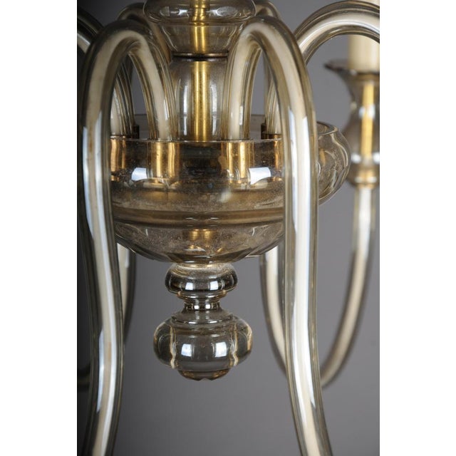 Black 20th Century Italian Glazed Chandelier For Sale - Image 8 of 18