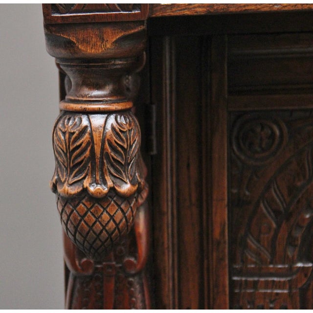 Wood Early 20th Century Oak Court Cupboard, 1920s For Sale - Image 7 of 14