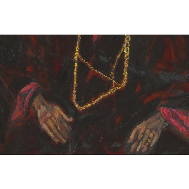 A giclée print of my original oil and mix media painting, individually signed by me. The painting is titled "Havan". It is...