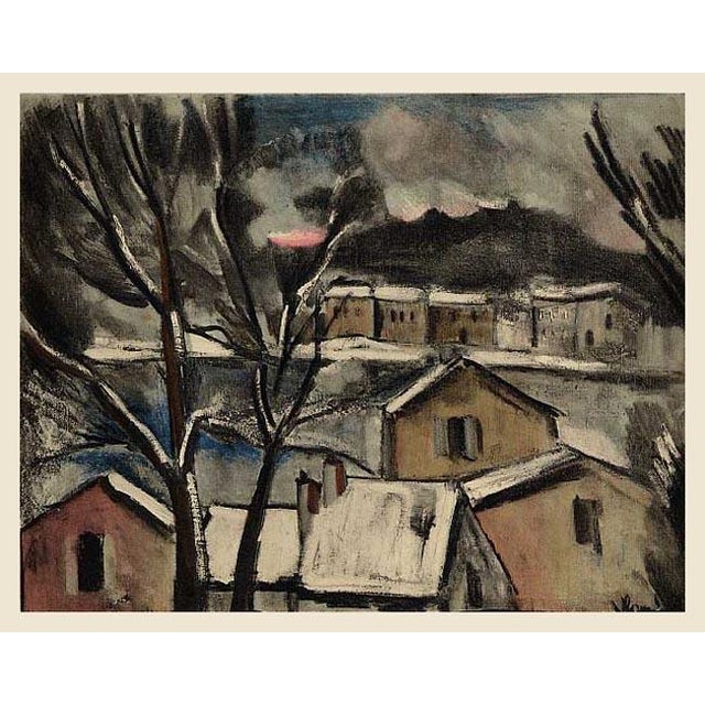 Title: Winter Landscape Artist: Maurice de Vlaminck Country: France Medium: Lithograph – 14 Marks: Signed in plate, not...