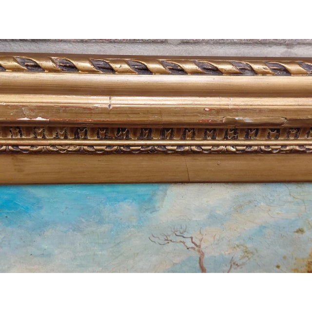 Wood Framed Signed Ludwig Knaus "Child Explorers" Oil on Canvas For Sale - Image 7 of 12