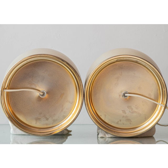 Cream Crackle-Glaze Ceramic Ginger Jar Table Lamps, France, 1980s, Set of 2 For Sale - Image 16 of 17