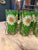 Vintage 1960s Pasinski Signed Daisy Glasses Set of 8 With Metal Caddy Crate For Sale - Image 10 of 11