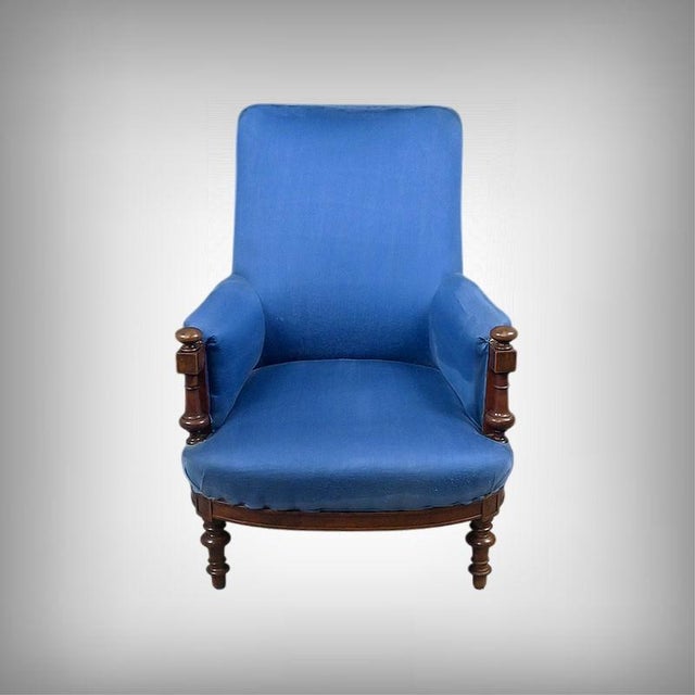 Walnut Bergère Armchair, Early 20th Century For Sale - Image 16 of 16