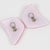 1990s Anne and Frank Vigneri Pink and Silver Foil Resin Clip Earrings For Sale - Image 5 of 6