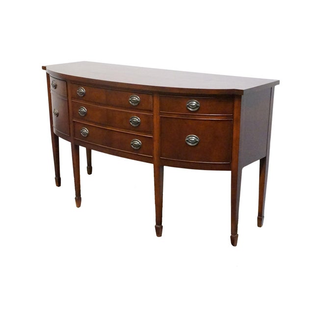 VINTAGE ANTIQUE Solid Mahogany Traditional Duncan Phyfe Style 99" Sideboard Buffet 314 38" High 99" Wide 25" Deep We...