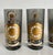 Gold Set of 4 Culver "The Time Is Now" the Works Liquor Smoky Glasses For Sale - Image 8 of 9