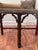 Vintage Chinoiserie Chippendale Style Mahogany Solid Wood, Glass & Brass Finish Side Table For Sale - Image 11 of 12