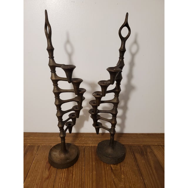 Vintage MidCentury 1960s Jens Quistgaard Dank Danish Cast Iron Candle