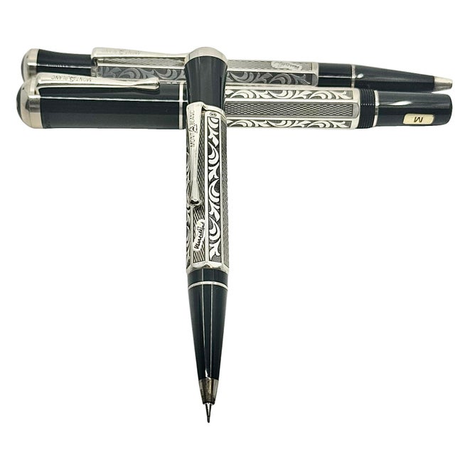 1999 Montblanc Marcel Proust Writers Edition Matching No. 335 Three Piece Set For Sale - Image 13 of 13