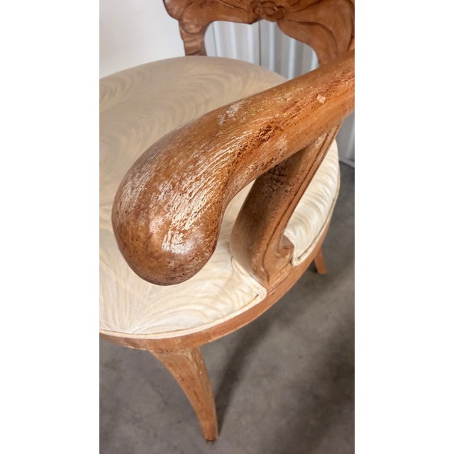 Vintage Italian Hollywood Regency Venetian Grotto Style Shell Back Dining Chairs - Set of 8 For Sale - Image 12 of 16