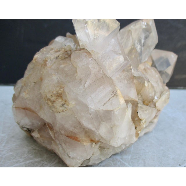 Natural Specimen Cluster of Rock Quartz Crystals For Sale - Image 9 of 10