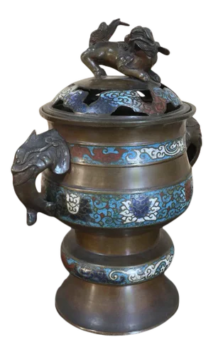 This 19th Century Asian Cloisonne Incense Burner