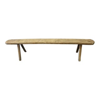 Early 19th Century Walnut French Bench For Sale