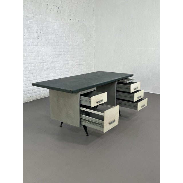 Vintage Metal Desk by Behin Edition, 1950s For Sale - Image 6 of 10