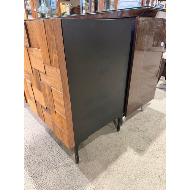 Brutalist Style Staccato Walnut Sideboard For Sale - Image 4 of 5