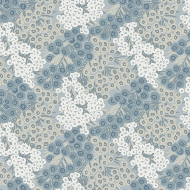 Cami Counter Stool in Blue Loiret For Sale In Chicago - Image 6 of 7