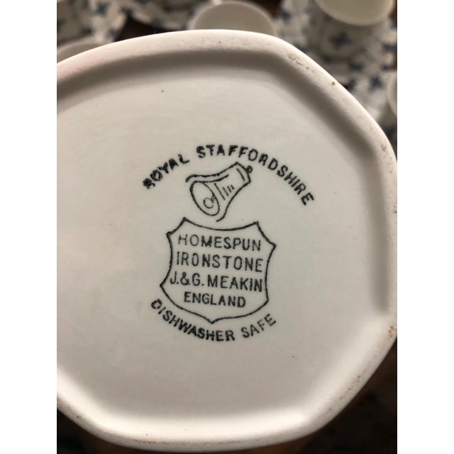 Royal Staffordshire “Homespun” Ironstone by Meakin - 18 Pieces For Sale In New Orleans - Image 6 of 8