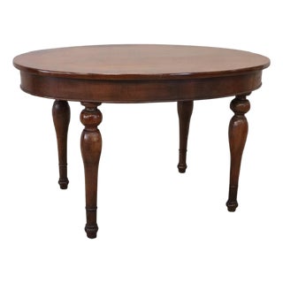 Antique Oval Table in Walnut, 1800s For Sale