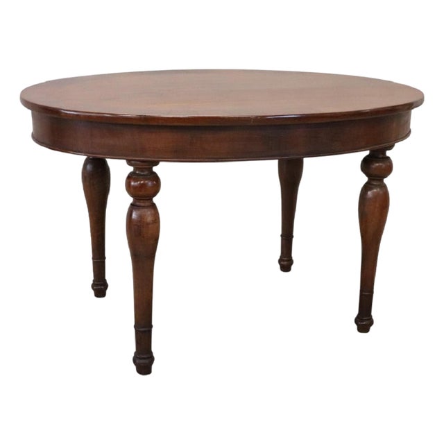Antique Oval Table in Walnut, 1800s For Sale