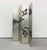 Mid-Century Modern Vintage Midcentury Silver Leaf Botanical Folding Screen With Mirrored Inlays For Sale - Image 3 of 7