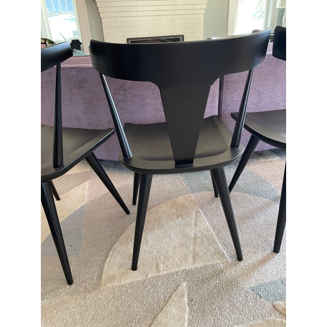 Wood 1960s Attributed to Paul McCobb T-Back Dining Chairs - Set of 2 For Sale - Image 7 of 7