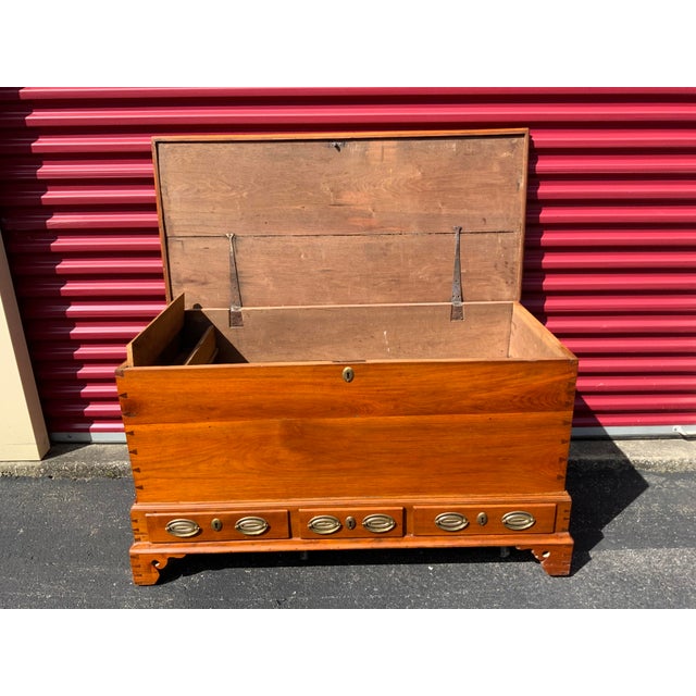 Walnut Chippendale Mule Chest For Sale - Image 11 of 18