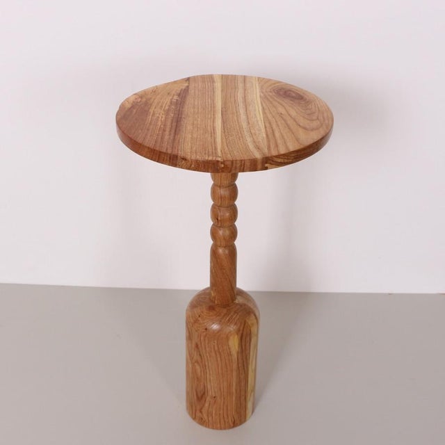 Wood Mina Teak Wood Side Table For Sale - Image 7 of 7