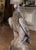 French Mid Century French Cast Stone Eagle Garden Sculpture on Pedestal For Sale - Image 3 of 10