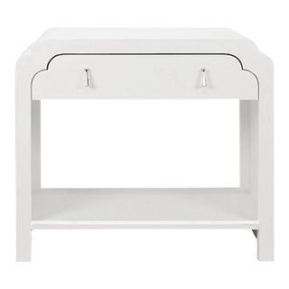 Nancy Transitional Side Table For Sale