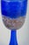 Cobalt Blue Art Glass Goblet with Decorative Band by Kjell Engmann for Kosta Boda, 1980s For Sale - Image 3 of 5