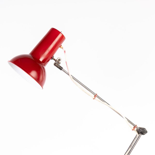 Mid-Century Architect Lamp, 1970s, in Very Good conditions. Designed 1970 to 1979 European Plug (up to 250V).The wiring of...