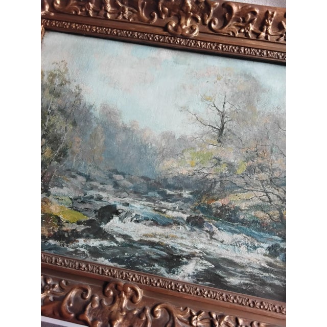 Archibald Kay, Highland River Scene, 1890s, Oil on Canvas For Sale - Image 4 of 7