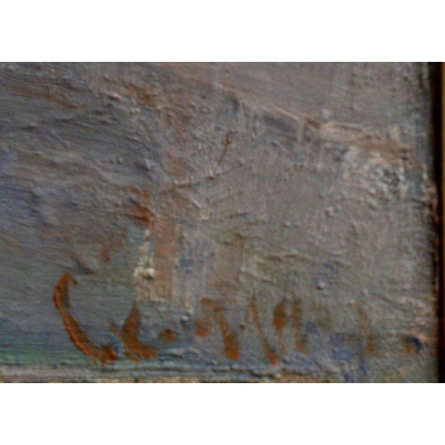 Modern Peasant in the Field, 1980s, Oil on Canvas, Framed For Sale - Image 3 of 10