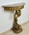 Italian Giltwood Demi-Lune Table with Marble Top, 1950 For Sale - Image 4 of 9