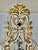 19th C. carved painted & parcel gilt architectural element. The piece is painted in antique white with 22K gold leaf...