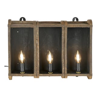 Brick Molds Transformed Into Wall Lamp For Sale