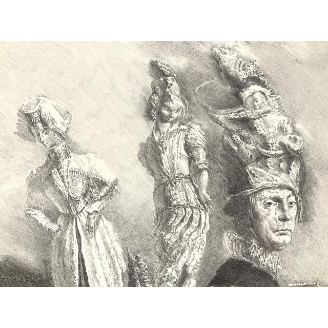 A chalk lithograph * by werner tübke (1929–2004) * on thick light chamois hahnemühle handmade paper with natural edges *...