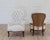 Pair of 20th Century French High Back Chairs, Ready to Upholster For Sale - Image 11 of 12