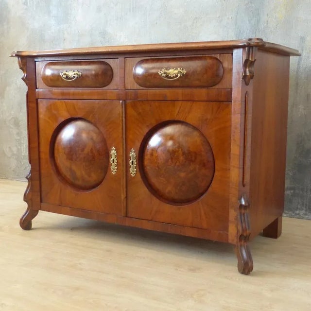 Wood Antique Two-Door Dresser, 1850-1880 For Sale - Image 7 of 7