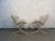 Mid 20th Century Pair of Italian White Metal Clamshell Outdoor Chairs by Tempestini, Attributed For Sale In New York - Image 6 of 14