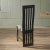 1980s Set of 6 1980s Slat Back Black Enamel Dining Chairs | Montreal For Sale - Image 5 of 6