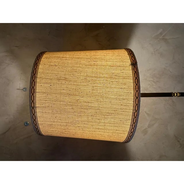 Vintage Gold Brass Lamp For Sale - Image 3 of 11