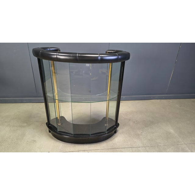 Vintage Regency Bar with Stools from Cidue, 1970s, Set of 4 For Sale - Image 10 of 11